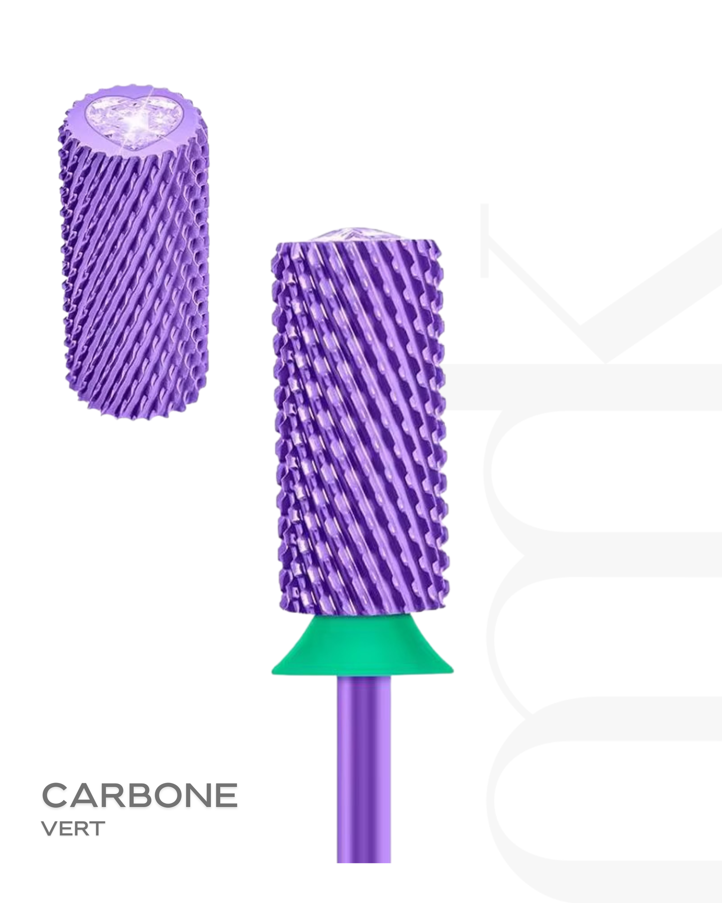 CRYSTAL TOP BARREL - EMBOUT CARBONE VERT